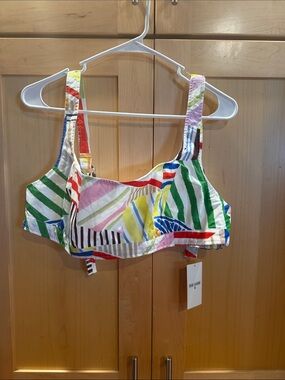 Rosie Assoulin Sleeveless Colorful Top Size Large NWT